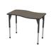 Marco Premier Series Adjustable Height Novelty Activity Table Laminate/Metal/Whiteboard in Brown | 42 H x 54 W x 30 D in | Wayfair 43-2258-K8-ABK