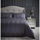 Silentnight Sateen Stripe Duvet Set – 100% Cotton Hotel Quality Luxury Bedding Set with Quilt Duvet Cover and Matching Pillowcases Soft Breathable and for All Seasons – King – Charcoal Grey