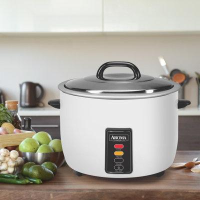 Aroma Pot Style Commercial Rice Cooker Aluminum/Stainless Steel | 12.6 H x 17.7 W x 17.7 D in | Wayfair ARC-1033E