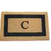 Charlton Home® Stansfield Monogram Fiber Outdoor Door Mat Coir | Rectangle 1'6" x 2'6" | Wayfair E942B4CCAF4B4B6B87ABBCABFECBF255