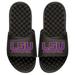 Men's ISlide Black LSU Tigers Football Stacked Slide Sandals