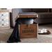 Baxton Studio Violetta Vintage Industrial Light Gray Fabric Upholstered Wood Storage Trunk Ottoman - DSG17A102-Light Grey-Trunk