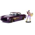 Jada JA30457 1:24 1957 Chevy Corvette w/Batgirl Figure, Multi