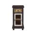 Highland Dunes Cosby Solid Wood 1 Drawer 1 Door Square Accent Cabinet Wood in Brown | 32 H x 16 W x 16 D in | Wayfair