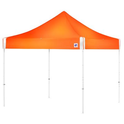 E-Z Up HV910RCBOR Hi-Viz Utility Instant Shelter 10' x 10' Bright Orange Canopy with White Frame