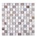 Legion Furniture Engineered Stone Grid Mosaic Tile Engineered Stone in Brown | 0.25 D in | Wayfair MS-STONE01