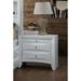 Latitude Run® Oleana Elegant 2 Drawer Nightstand Wood in White | 25 H x 26 W x 17 D in | Wayfair 40CAA08B16CC4A6CBB2E3D17DF16CBC5