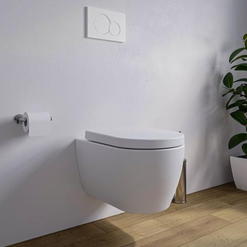 Wand-WC Bernstein Nano NT2038 Hänge-WC Softclose kurz Weiß glänzend