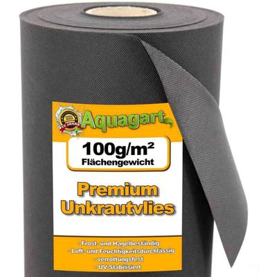 Aquagart - 42m² Gartenvlies Unkrautvlies Mulchvlies 100g 1,4m br. Image