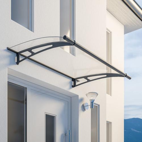 Schulte – Vordach Haustürdach Stahl Acrylglas klar 1500×950 Überdachung Türdach
