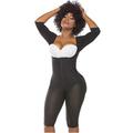 Salome 0525 Full Body Shaper Slimming Bodysuit Shapewear Fajas Colombianas Reductoras Moldeadoras Postquirurgicas Postoperatorias Black S