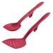 Rachael Ray Tools & Gadgets Lazy Flexi Turner & Scraping Spoon Nonstick Utensil Set, 2 Piece Nylon in Red | Wayfair 47651