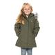 Trespass Childrens Girls Fame Waterproof Parka Jacket (2-3 Years) (Moss)