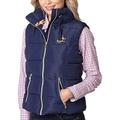 Rydale Women's Wansford III Gilet Ladies Equestrian Tweed Padded Country Bodywarmer Navy