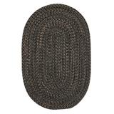 Gray 24 x 0.5 in Area Rug - Loon Peak® Abey Wool Blend Reversible Area Rug - Charcoal Wool | 24 W x 0.5 D in | Wayfair
