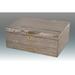 Charlton Home® Jewelry Box Wood/Fabric in Brown/Gray | 5.25 H x 12.5 W x 9.75 D in | Wayfair 8C01275CDB904F1C972DAC84F669619B