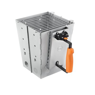 Outset® 76356 7 lb. Collapsible Briquette Charcoal Chimney Starter / Camping Grill - 10 1/2" x 8" x 8"