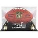 New England Patriots Super Bowl LIII Champions Golden Classic Football Logo Display Case