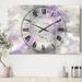 The Twillery Co.® Swigart Oversized Farmhouse Minimal Tones III Cottage 3 Panel 28" Wall Clock in Gray/Pink | 28 H x 36 W x 1 D in | Wayfair