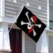 ANLEY Jolly Roger 2-Sided 36 x 60 in. Polyester House Flag in Black/Red | 36 H x 60 W in | Wayfair A.Flag.Piratered