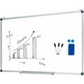 Costway - Tableau blanc magnétique inscriptible effaçable 70 x 50cm animants gomme