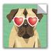 Trinx Beach Bums Pug I Removable Wall Decal Vinyl in White | 36 H x 36 W in | Wayfair D73BC8216B234773AAB93BDBCBFA3F24