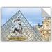 Winston Porter King Louis XIV in Front of the Glass Pyramid Removable Wall Decal Metal | 32 H x 48 W in | Wayfair 34327C1713F440AA8029DF666755C68F
