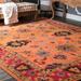 Orange 96 x 0.42 in Area Rug - Bungalow Rose Marlise Handmade Tufted Wool Area Rug Wool | 96 W x 0.42 D in | Wayfair