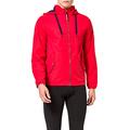 Tommy Jeans Men's TJM Essential Hooded Jacket, Red (Flame Scarlet 667), Small