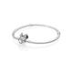 PANDORA Disney Pavé Minnie Maus-Kugelverschluss Schlangen-Gliederarmband Sterling Silber 17 cm