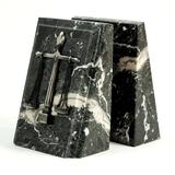 Winston Porter Marble Non-skid Bookends Marble in Black/Gray | 7.25 H x 4.5 W x 3.5 D in | Wayfair C7A7E13CB7504591A9EF8017EF7D93C0