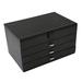 Charlton Home® Jewelry Box Leather/Fabric in Black | 15 H x 11.75 W x 7.75 D in | Wayfair 3BA59C2F61C14CAC9D915D153DF165CA