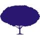 Indigos 4051095045823 Wandtattoo blau w370 Baum Bäume Wandauskleber in 3 Größen, 120 x 88 cm,