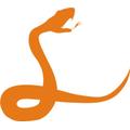 INDIGOS 4051095001904 Wandtattoo w062 Schlange / Snake 120 x 105 cm, orange