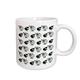 3dRose niedliche schwarz und grau Schaf Print Tasse, 15-Ounce