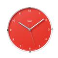 Lemnos LC05-03 North mini, Japanische Design-Wanduhr mit klarem Ziffernblatt, rot