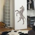 INDIGOS 4052166055840 Wandtattoo w373 Zebra Tiere Steppe Wandaufkleber 96 x 55 cm, braun