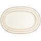 Villeroy & Boch 10-4390-2940 Ivoire Platte oval, Porzellan, gold/weiß/Beige, 42.4 x 29.4 x 2 cm, 1 Einheiten