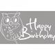 Rayher Stempel Happy Birthday, Gummi, Grau, 0.8 x 0.5 x 0.25 cm