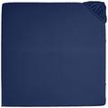 AmazonBasics - Spannbetttuch, Jersey, Marineblau - 200 x 200 cm