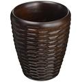 Enrico 3140 MH8080 Mango Holz Honeycomb Küchenutensilien Vase, Schokolade