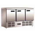 Polar 3 Tür Zähler Kühlschrank 368litre/880 x 1370 x 700 mm Commercial Kühlschrank