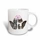 3dRose Niedliche Maine Coon Katzen in Love Silber und braun gestromt mit weiße Tasse, 15 oz, Keramik, Mehrfarbig, 11,43 x 8,45 x 12,7 cm