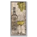 Stupell Home Wein Flasche braun Wandschild