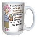 Tree-Free Greetings lm43827 komisch 'Aunty Acid Long Distance Beziehungen von der Backland Studio Keramik Tasse, 15-Ounce