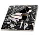 3dRose Art Deco Pink Piano Music Background-Ceramic Tile, 20,3 cm (CT 39052 _ 3), schwarz, 20,3 cm