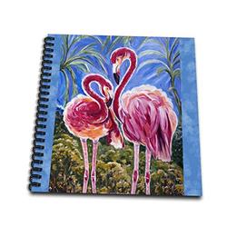 3dRose ist der Trinity Concept der Liebe Vogel Flamingos und die Subliminal Herz der Regierungschefs Memory Buch, 12 von 30,5 cm