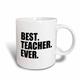 3dRose Teacher Ever, für Schule, Lehrer, Erziehung Gifts Way to Say Thank You for, Tasse aus Keramik, 443 ml, Keramik, 15,2 x 12,7 cm 8.4499999999999993