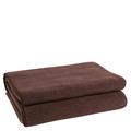 Soft-Fleece-Decke – Polarfleece-Decke mit Häkelstich – flauschige Kuscheldecke – 180x220 cm – 880 dark brown – von ’zoeppritz since 1828’