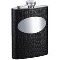 Visol Scott Leather Hip Flask, 8-Ounce, Black